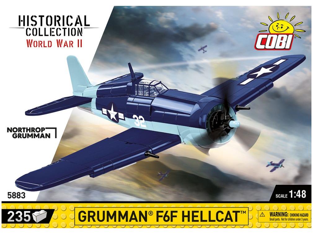 Grumman F6F Hellcat 235 KL. WWII Cobi Brick Build Kit-Cobi-Diecast Model Centre