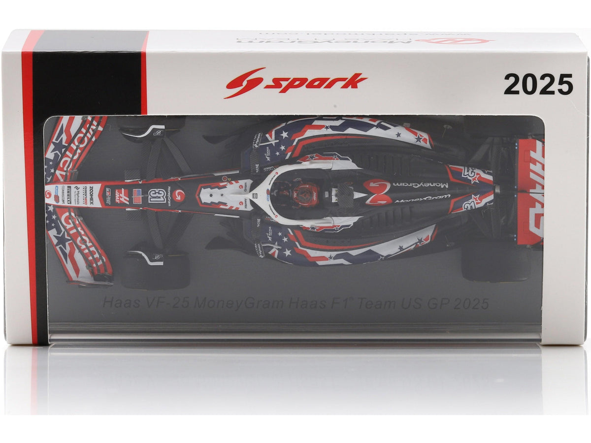 Haas VF-25 MoneyGram Haas F1 Team #31 US GP 2025 Esteban Ocon 1:43 Scale Resin Car – Spark-Spark-Diecast Model Centre