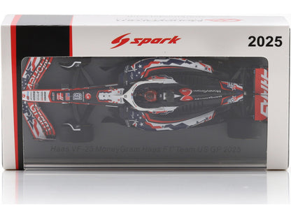 Haas VF-25 MoneyGram Haas F1 Team #31 US GP 2025 Esteban Ocon 1:43 Scale Resin Car – Spark-Spark-Diecast Model Centre