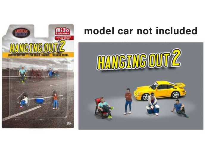 Hanging Out Set 2 - 1:64 Scale Model Figures-American Diorama-Diecast Model Centre