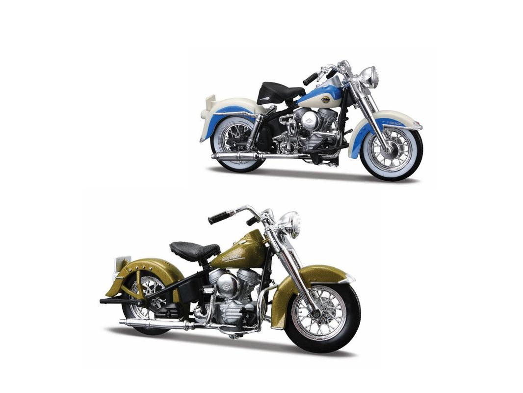 Harley-Davidson Decade Duos 1950's 1:18 Scale Maisto Diecast Model Motorbikes-Maisto-Diecast Model Centre
