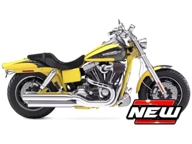 Harley-Davidson FCVO Fat Bob 2009 yellow - 1:18 Scale Motorbike Model-Maisto-Diecast Model Centre