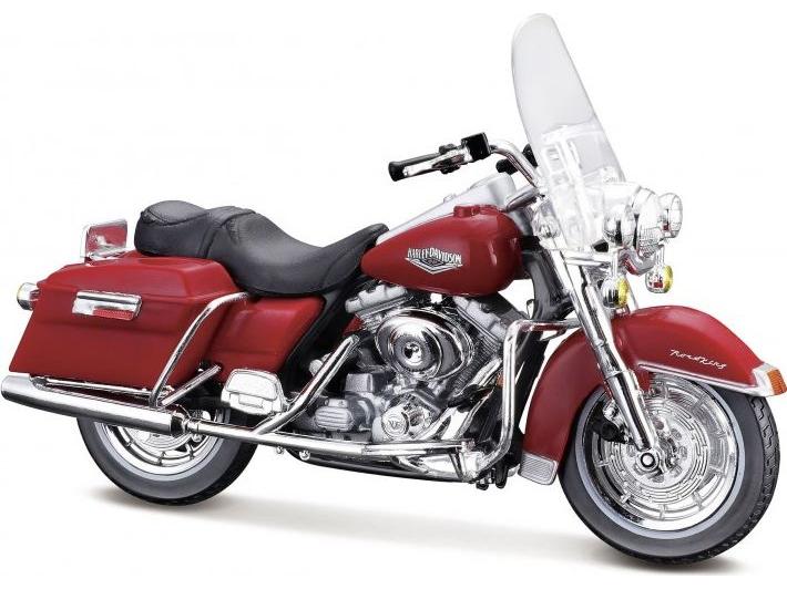 Harley-Davidson FLHR Road King 1999 Red 1:18 Scale Maisto Diecast Model-Maisto-Diecast Model Centre