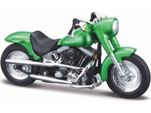 Harley-Davidson FLSTF Street Stalker 2000 Metallic Green 1:18 Scale Maisto Diecast Model-Maisto-Diecast Model Centre