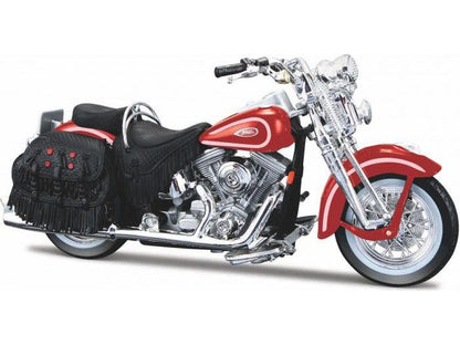 Harley-Davidson FLSTS Heritage Softail Springer 1999 Red 1:18 Scale Maisto Diecast Model-Maisto-Diecast Model Centre