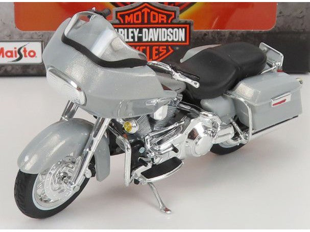 Harley-Davidson FLTR Road Glide 2002 grey - 1:18 Scale Diecast Model Motorcycle-Maisto-Diecast Model Centre
