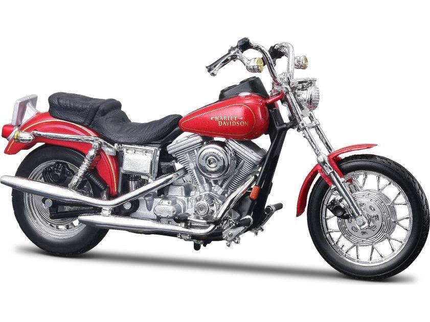 Harley-Davidson FXDL DYNA Low Rider 1997 Red 1:18 Scale Maisto Diecast Model-Maisto-Diecast Model Centre