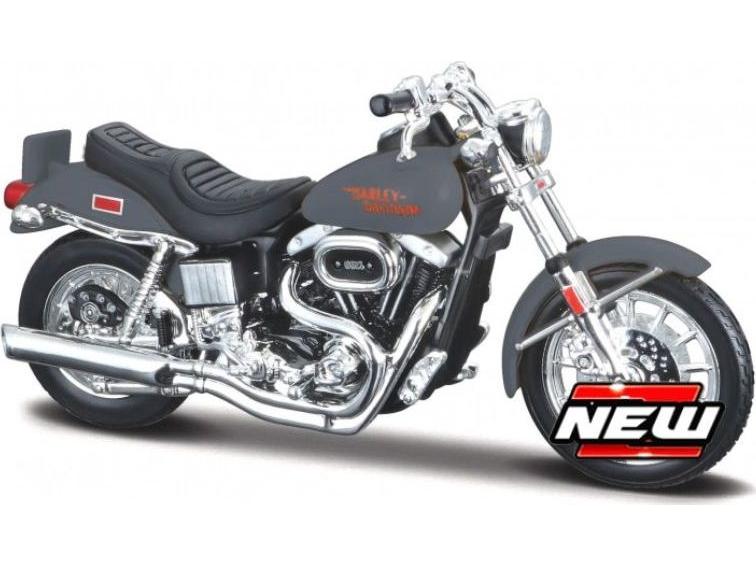 Harley-Davidson FXS Low Rider 1977 Grey 1:18 Scale Maisto Diecast Model-Maisto-Diecast Model Centre