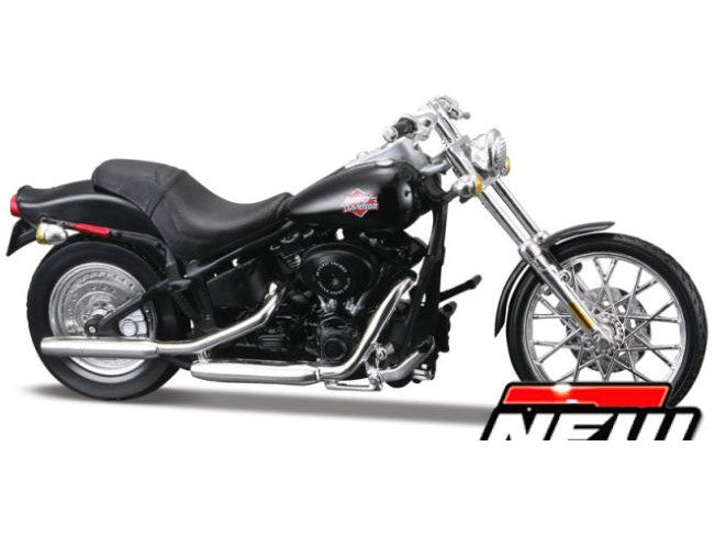 Harley-Davidson FXSTB Night Train 2002 black - 1:18 Scale Motorbike Model-Maisto-Diecast Model Centre