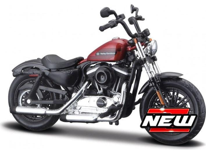 Harley-Davidson Forty-Eight Special 2018 Red/Black 1:18 Scale Maisto Diecast Model-Maisto-Diecast Model Centre