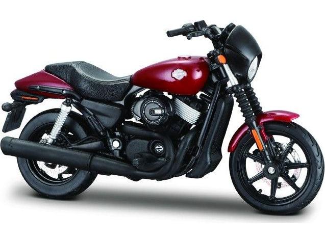 Harley-Davidson HD 15 Street 750 2015 Red/ Black 1:18 Scale Maisto Diecast Model-Maisto-Diecast Model Centre