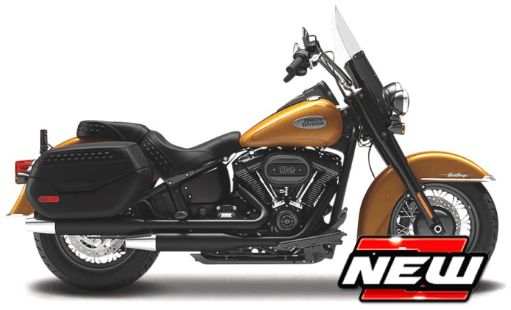 Harley Davidson Heritage Classic 2023 Orange - 1:18 Scale-Maisto-Diecast Model Centre