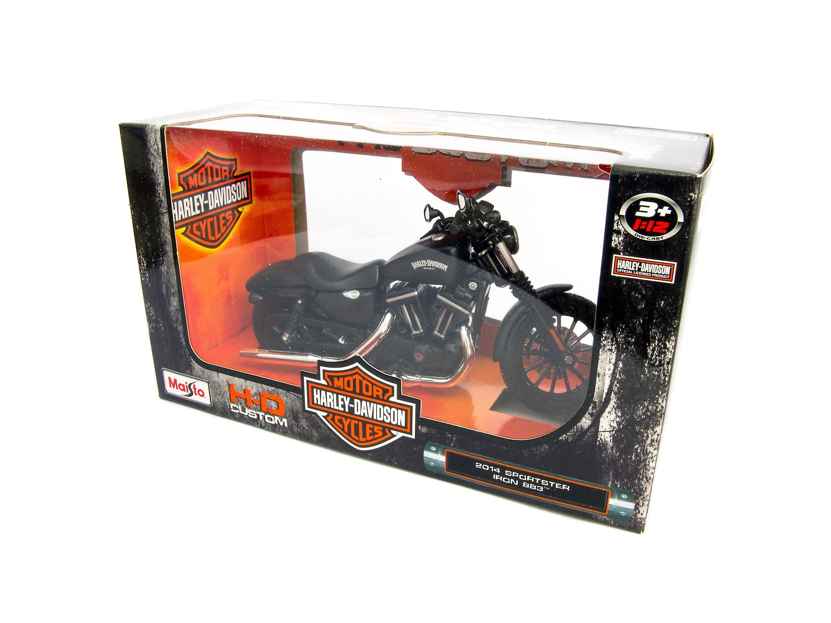 Harley Davidson Iron 883 Diecast 1:12 Black Maisto