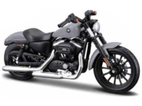 Harley-Davidson Sportster Iron 883 2022 Grey 1:18 Scale Maisto Diecast Model-Maisto-Diecast Model Centre