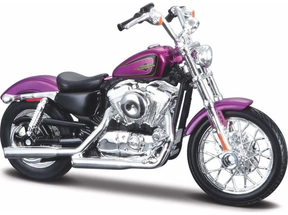 Harley-Davidson XL1200V Seventy-Two 2013 Purple 1:18 Scale Maisto Diecast Model-Maisto-Diecast Model Centre