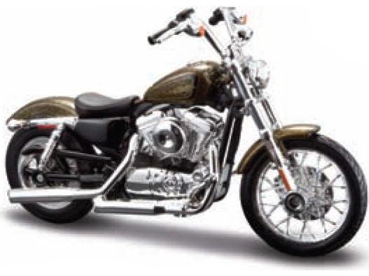 Harley-Davidson Xl 1200V Seventy-Two 2013 Brown 1:18 Scale Maisto Diecast Model-Maisto-Diecast Model Centre