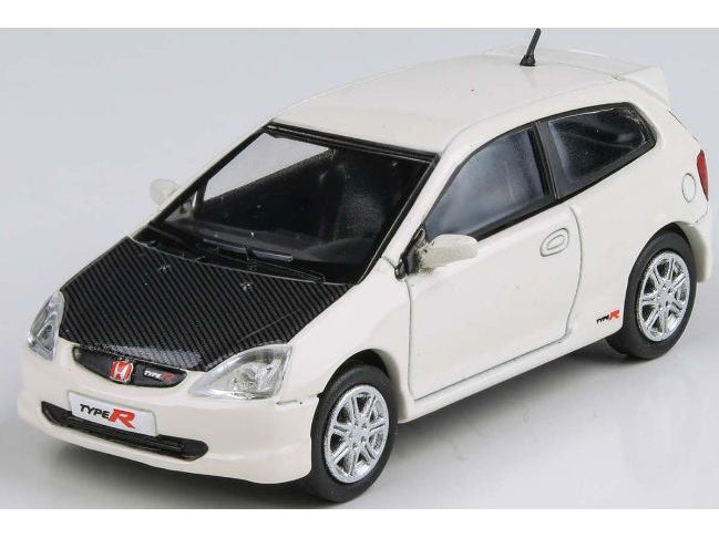 Honda 2001 Civic Type R EP3 white w/Carbon Parts - 1:64 Scale Diecast Model Car-Paragon-Diecast Model Centre