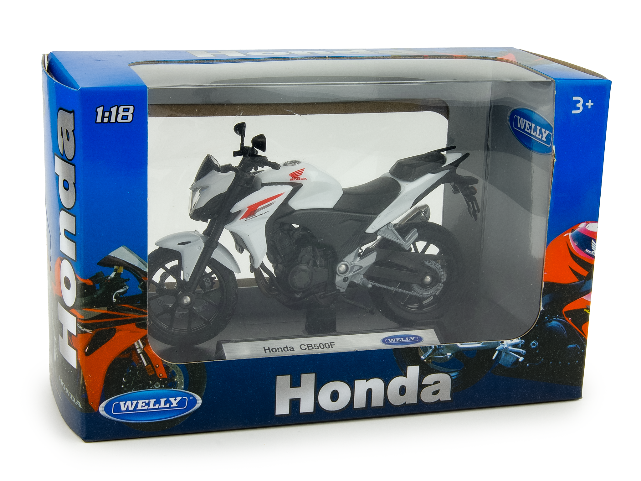 Honda CB500F white 1:18 Scale