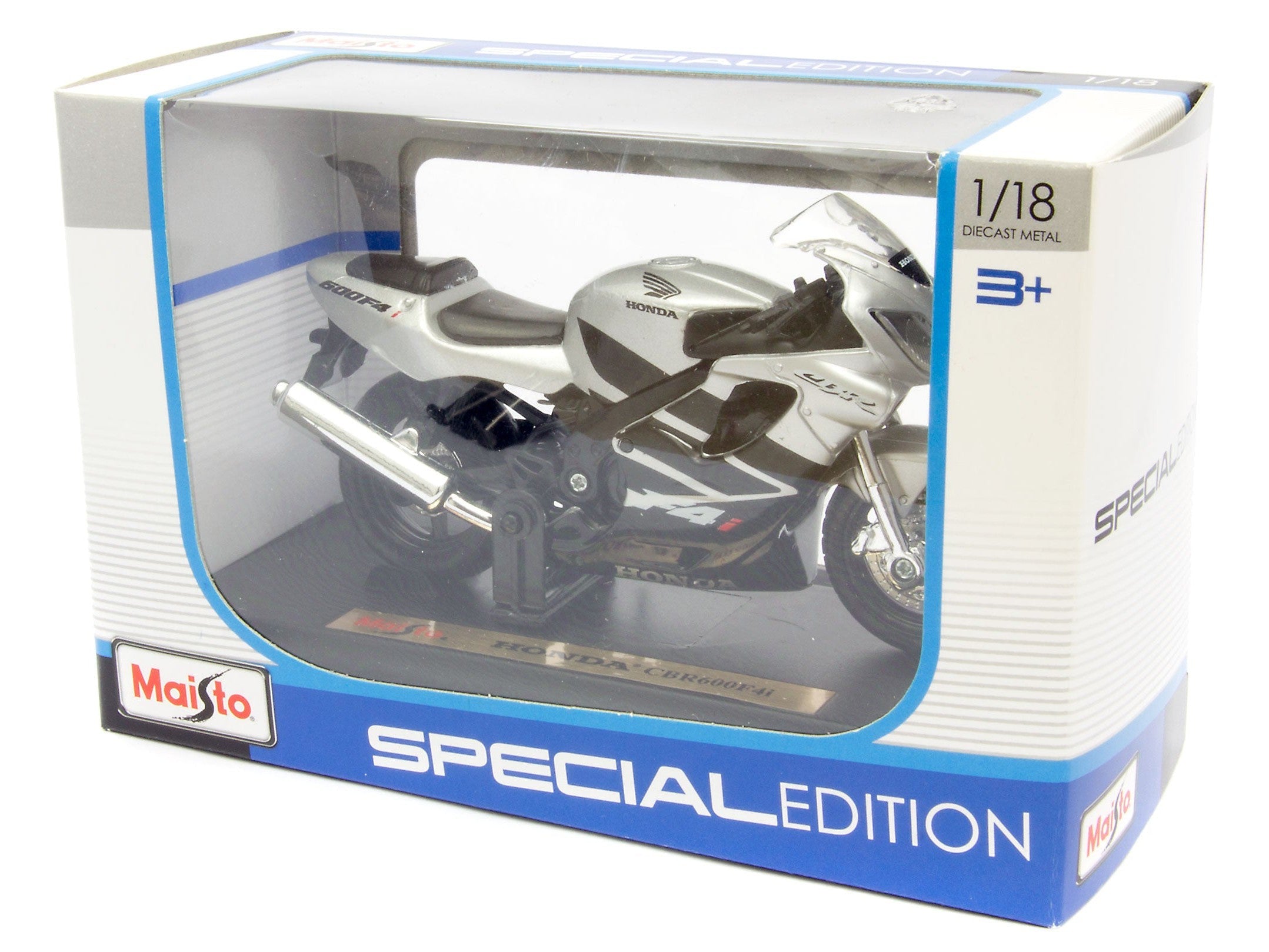 Honda CBR600F4i silver/black - 1:18 Scale Motorbike Model-Maisto-Diecast Model Centre