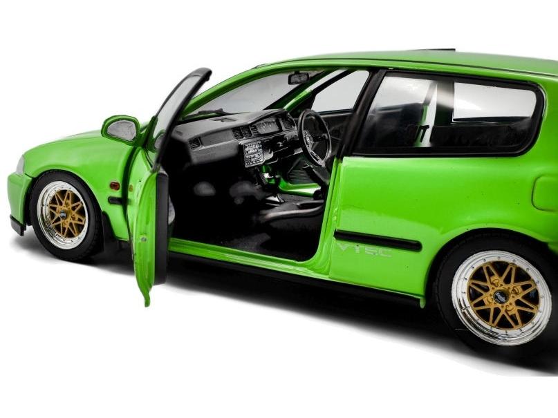 Honda Civic (EG6) Solido Works Neon Green 1991 1:18 Scale Diecast Model Car – Solido-Solido-Diecast Model Centre