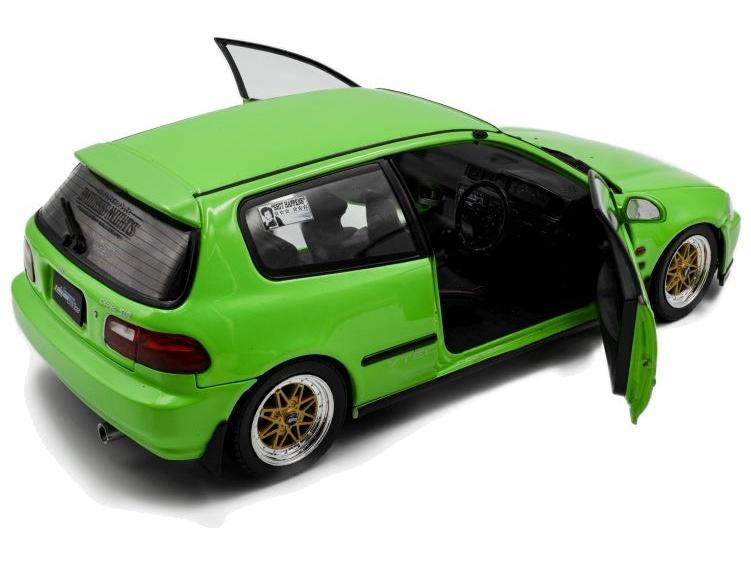 Honda Civic (EG6) Solido Works Neon Green 1991 1:18 Scale Diecast Model Car – Solido-Solido-Diecast Model Centre