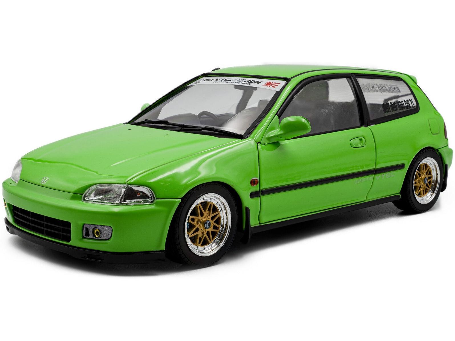 Honda Civic (EG6) Solido Works Neon Green 1991 1:18 Scale Diecast Model Car – Solido-Solido-Diecast Model Centre
