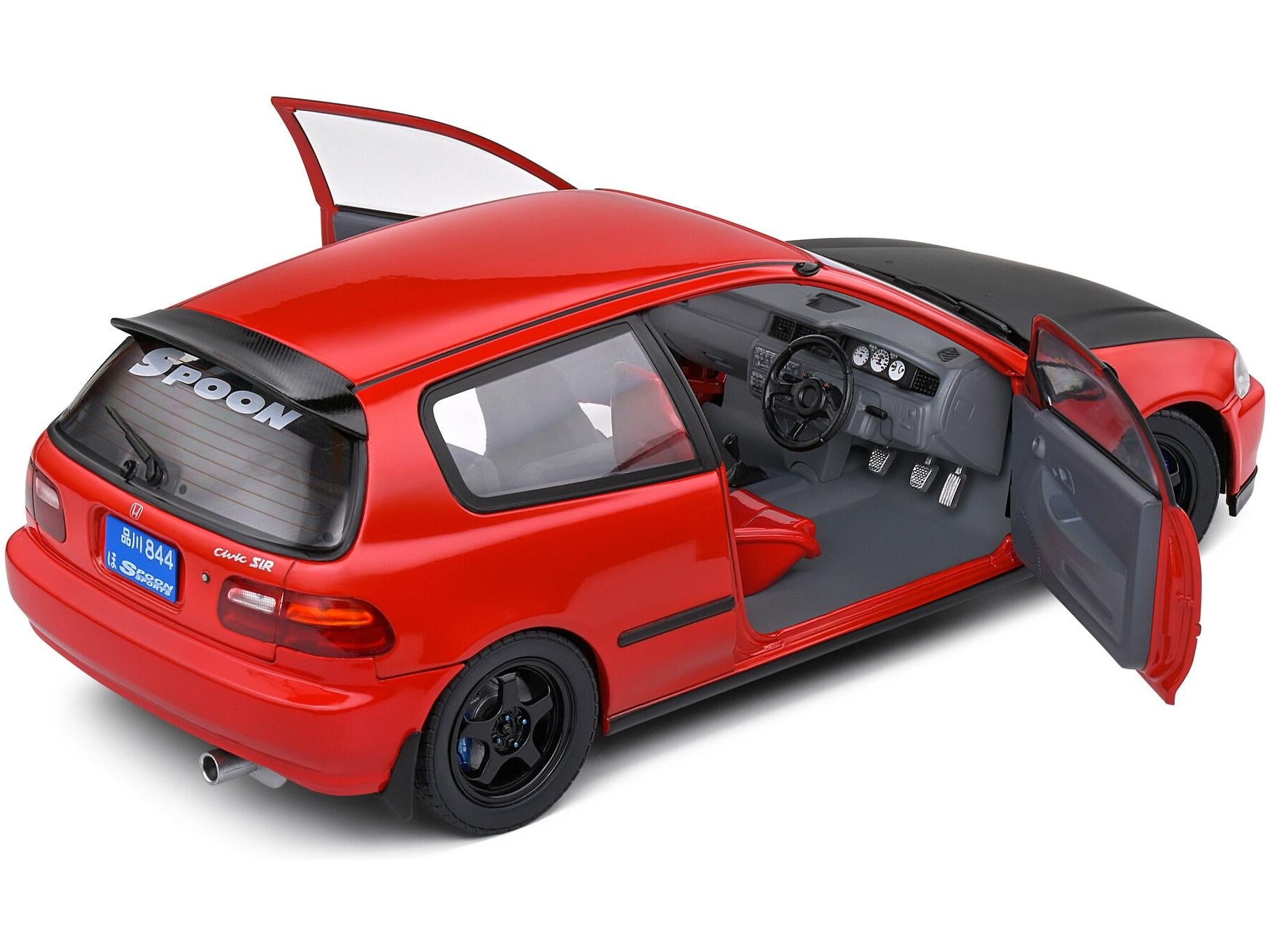 Honda Civic (EG6) Spoon Version Red 1991 1:18 Scale Diecast Model Car – Solido-Solido-Diecast Model Centre