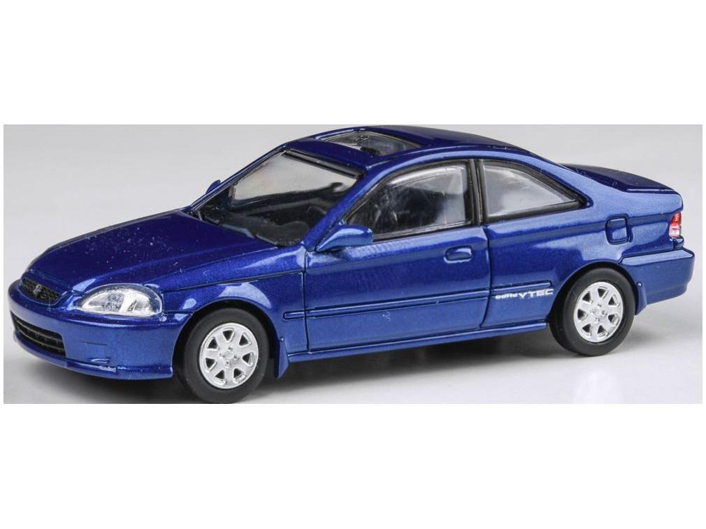 Honda Civic EM1 Electron Blue Pearl (Wingless) 1999 (RHD) 1:64 Scale Paragon Diecast Model Car-Paragon-Diecast Model Centre