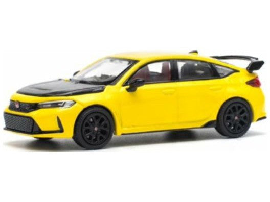 Honda Civic FL5 TYPE-R Sunlight Yellow - 1:64 Scale Model Car-Pop Race-Diecast Model Centre