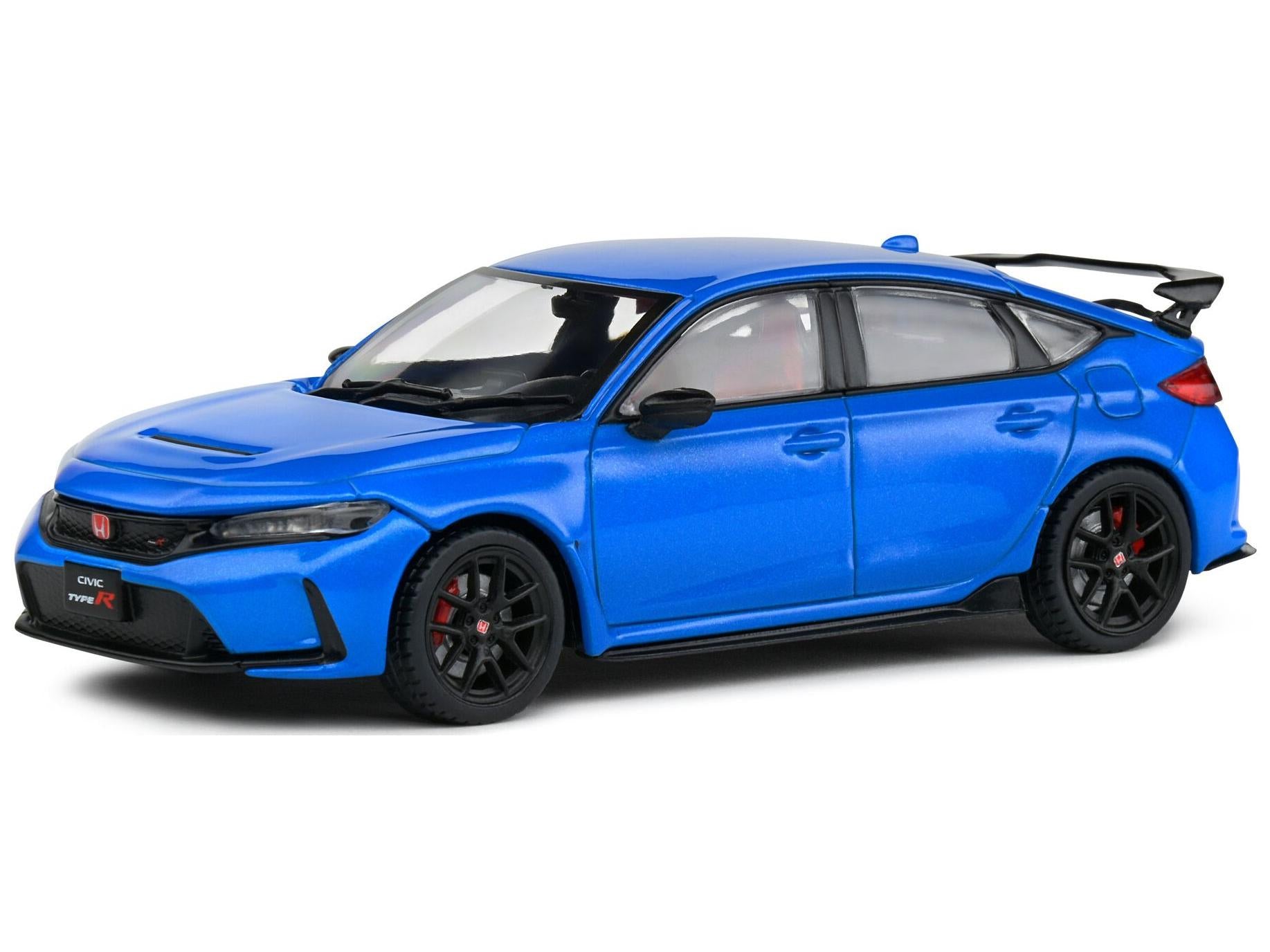 Honda Civic Type R 2022 Blue 1:43 Scale Solido Diecast Model-Solido-Diecast Model Centre