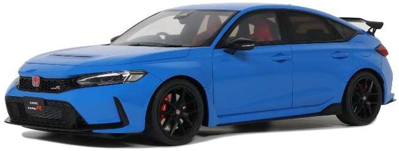 Honda Civic Type R 2022 Racing/Boost Blue Pearl 1:18 Scale OttOmobile Resin Model-OttOmobile-Diecast Model Centre