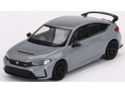 Honda Civic Type R 2023 Sonic Grey Pearl (LHD) 1:64 Scale MINI GT Diecast Model-MINI GT-Diecast Model Centre
