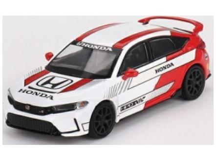Honda Civic Type R 2023#2 Pace Car White (LHD) 1:64 Scale MINI GT Diecast Model-MINI GT-Diecast Model Centre
