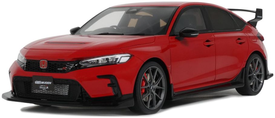 Honda Civic Type R FL5 Mugen Rallye Red R513 2024 1:18 Scale OttOmobile Resin Model-OttOmobile-Diecast Model Centre