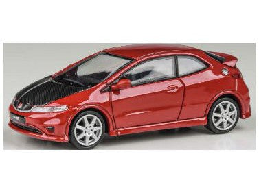 Honda Civic Type R FN2 2007 red/carbon bonnet - 1:64 Scale Model Car-Paragon-Diecast Model Centre