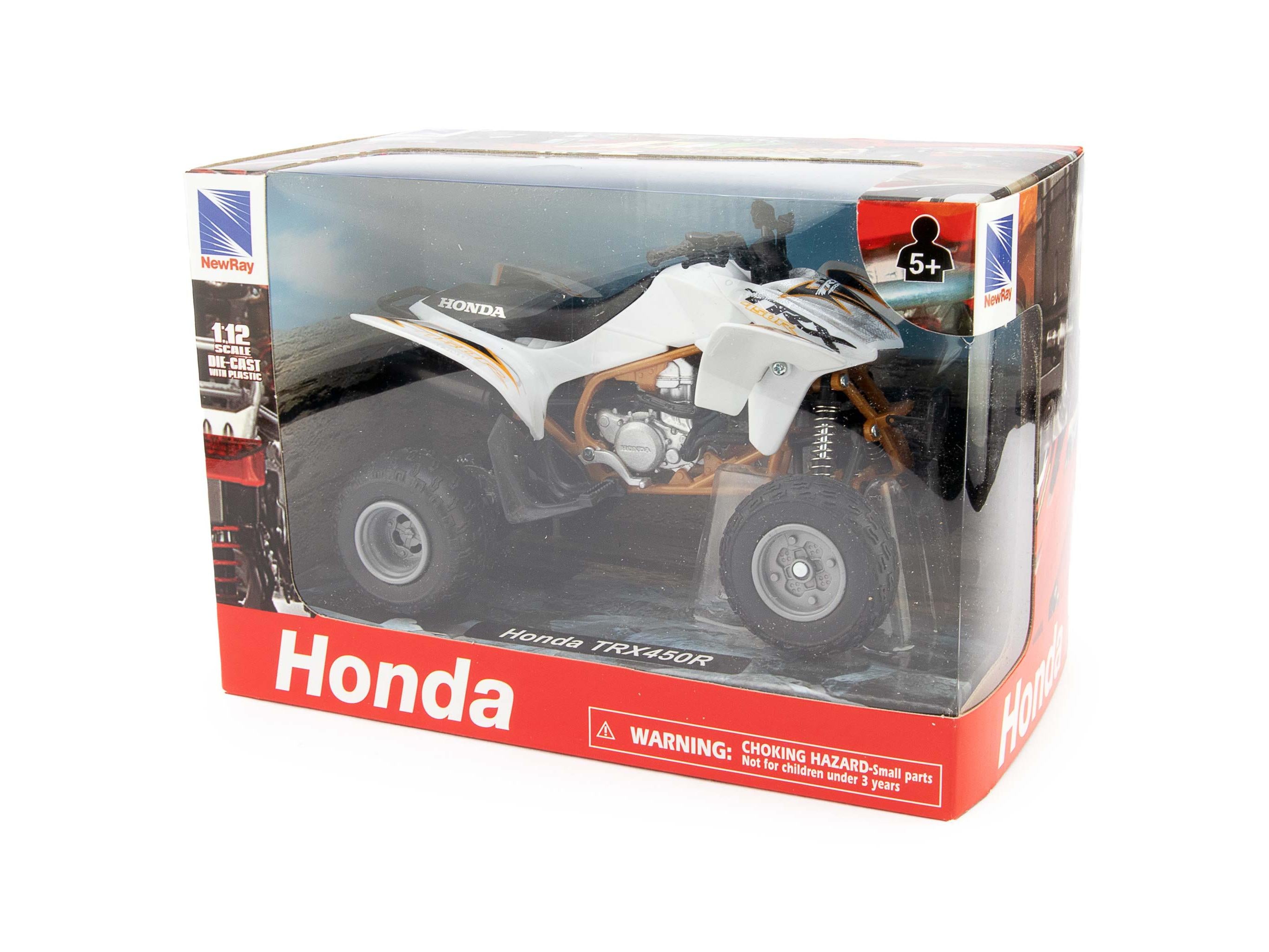 Honda TRX 450 R White 1:12 Scale NewRay Diecast Model Quad Bike-NewRay-Diecast Model Centre