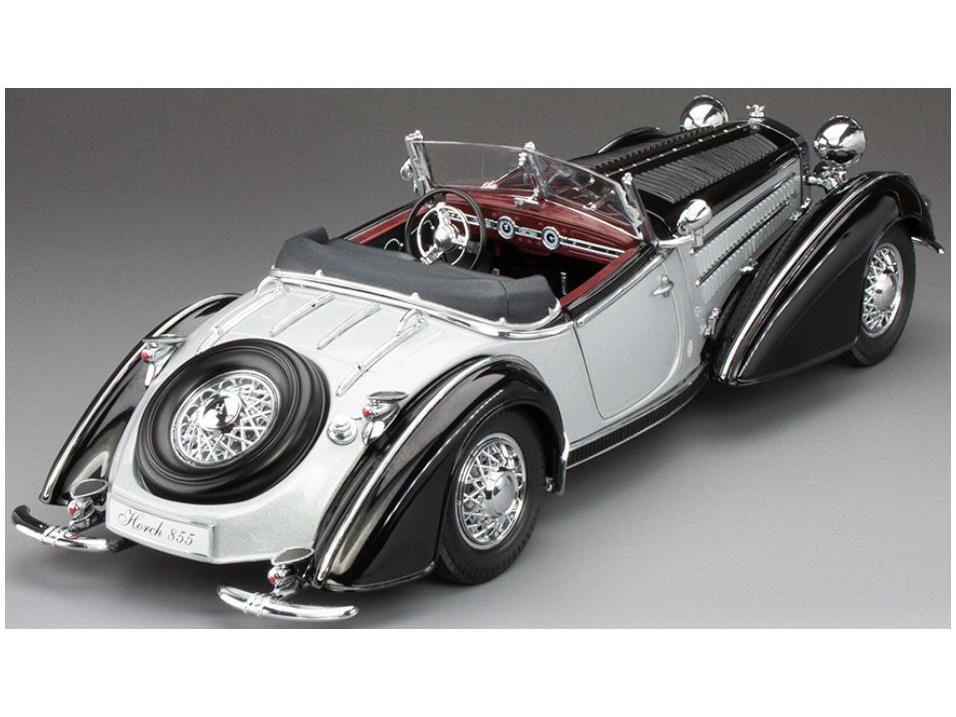 Horch 855 Roadster Black/Silver 1939 1:18 Scale Sun Star Diecast