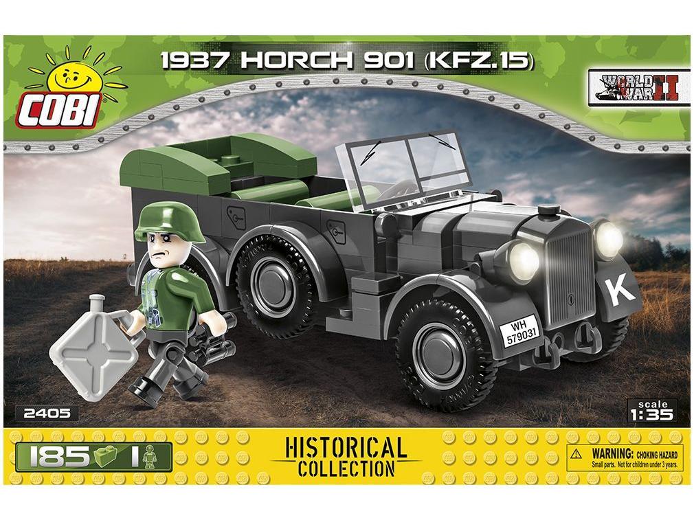 Horch 901 (KFZ.15) 1937 WWII (185 pcs) Cobi Brick Build Kit-Cobi-Diecast Model Centre