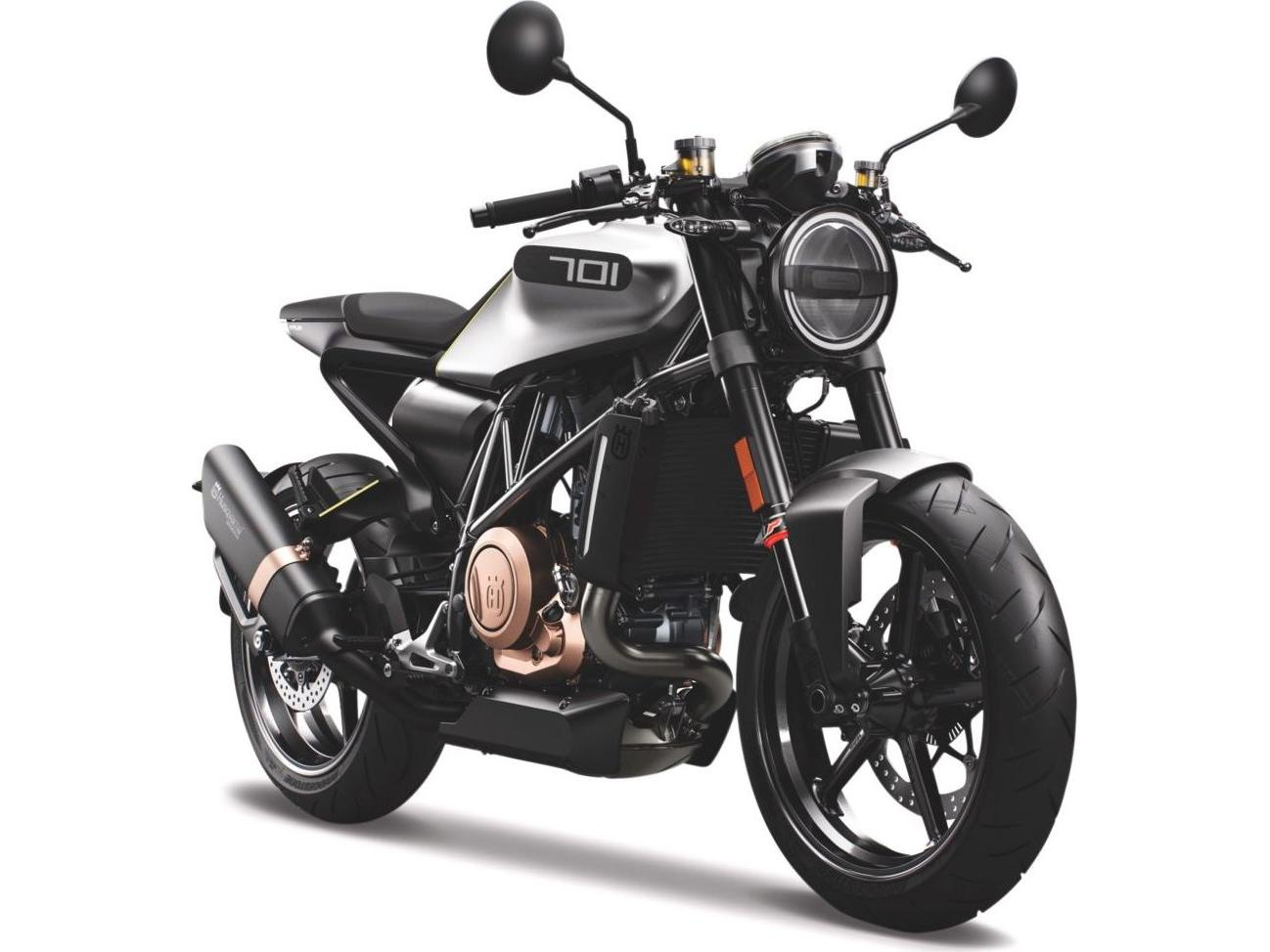 Husqvarna Vitpilen 701 2018 Silver/Grey 1:18 Scale Maisto Diecast Model-Maisto-Diecast Model Centre