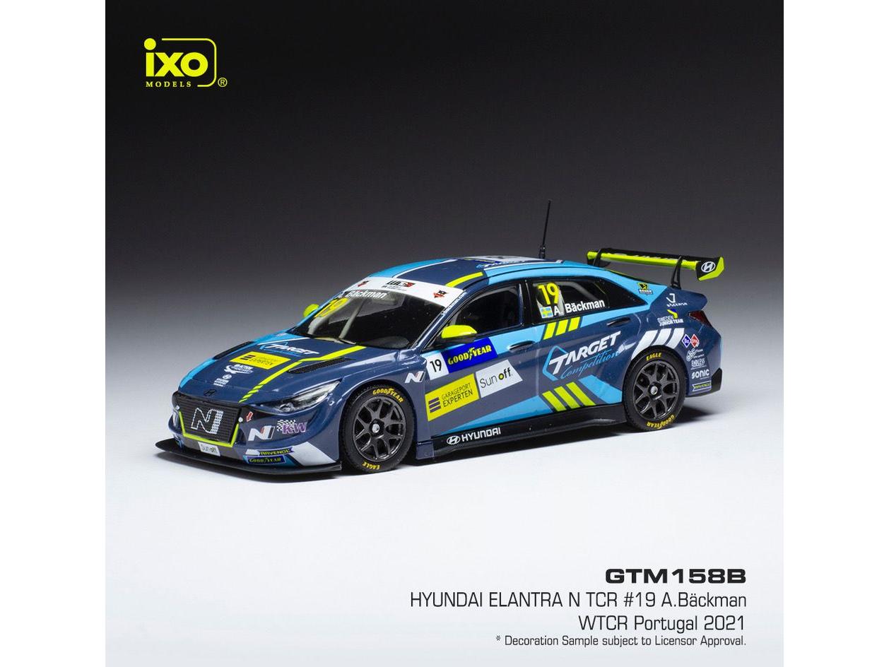 Hyundai Elantra N TCR #19 Target Comp WTCR Portugal 2021 A.Backman 1:43 Scale IXO Diecast Model Car-IXO-Diecast Model Centre