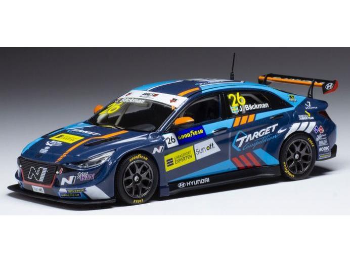 Hyundai Elantra N TCR #26 Target Comp WTCR Portugal 2021 J.Backman 1:43 Scale IXO Diecast Model Car-IXO-Diecast Model Centre
