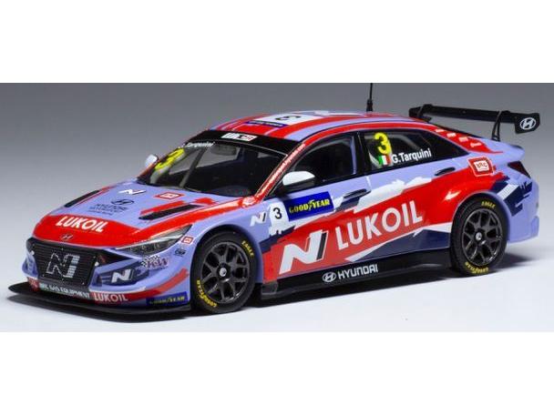 Hyundai Elantra N TCR #3 BRC Hyundai N SC Lukoil WTCR Portugal 2021 G.Tarquini 1:43 Scale IXO Diecast Model Car-IXO-Diecast Model Centre