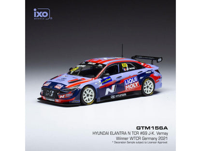 Hyundai Elantra N TCR #69 Engstler Hyundai Liqui Moly WTCR 2021 J-K.Vernay 1:43 Scale IXO Diecast Model Car-IXO-Diecast Model Centre