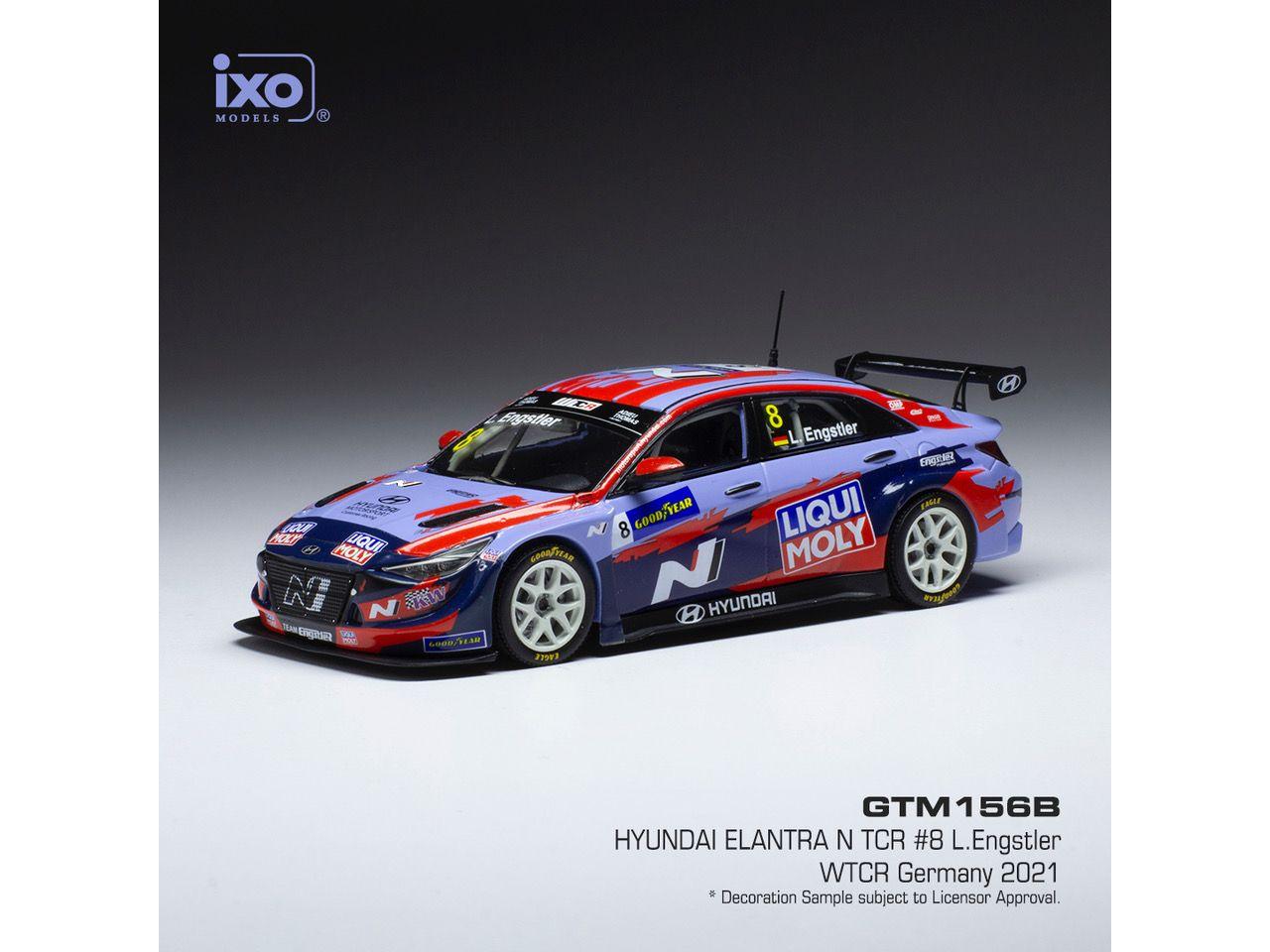 Hyundai Elantra N TCR #8 Engstler Hyundai Liqui Moly WTCR 2021 L.Engstler 1:43 Scale IXO Diecast Model Car-IXO-Diecast Model Centre