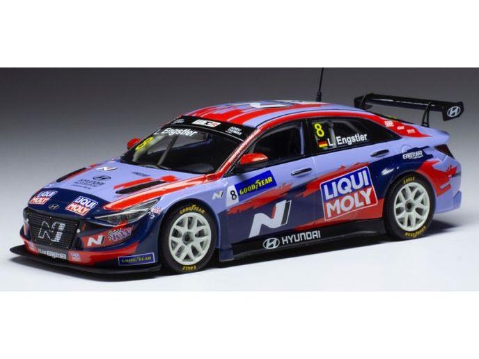 Hyundai Elantra N TCR #8 Engstler Hyundai Liqui Moly WTCR 2021 L.Engstler 1:43 Scale IXO Diecast Model Car-IXO-Diecast Model Centre
