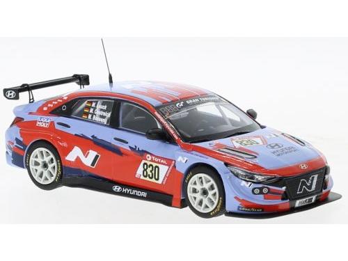 Hyundai Elantra N TCR #830 24h Nurburgring 2021 M.Basseng/M.Lauck/M.Oestreich 1:43 Scale IXO Diecast Model Car-IXO-Diecast Model Centre