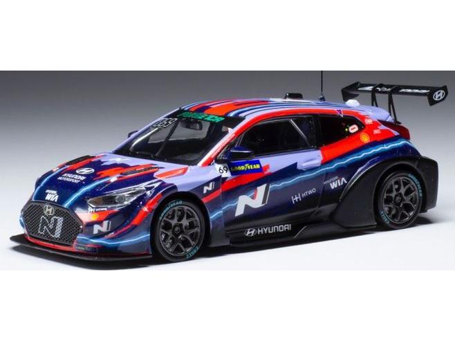 Hyundai Veloster N ETCR #69 Hyundai Motorsport N ETCR Pau 2021 J-K.Vernay 1:43 Scale IXO Diecast Model Car-IXO-Diecast Model Centre