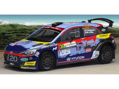 Hyundai i2 R5 #30 WRC Rallye Sardinien 2020 J.Huttunen/M.Lukka 1:43 Scale IXO Diecast Model Car-IXO-Diecast Model Centre