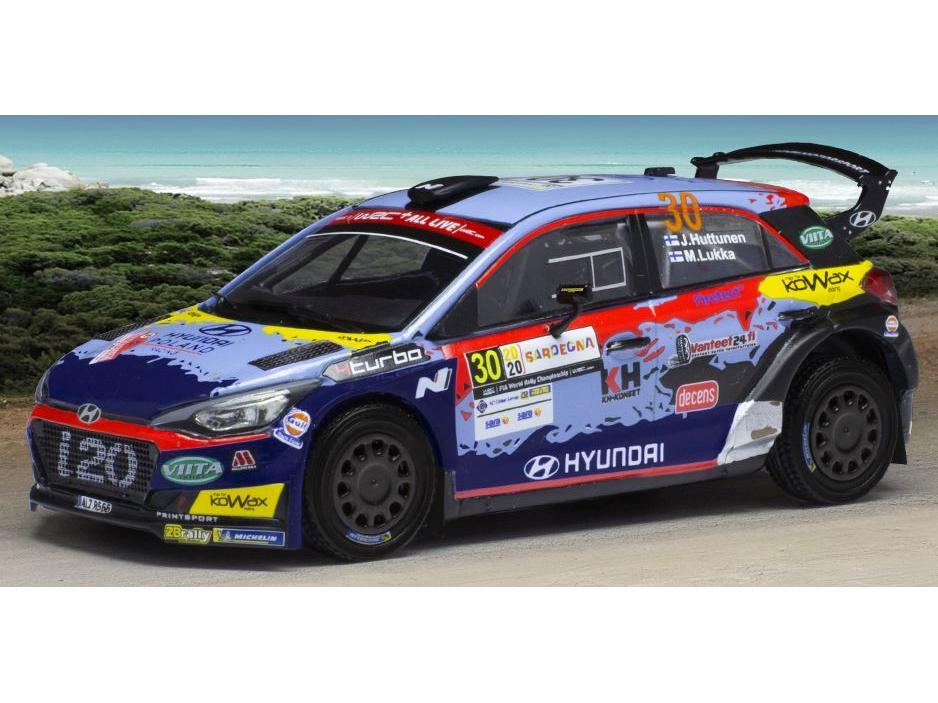Hyundai i2 R5 #30 WRC Rallye Sardinien 2020 J.Huttunen/M.Lukka 1:43 Scale IXO Diecast Model Car-IXO-Diecast Model Centre