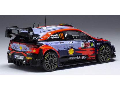 Hyundai i20 Coupe WRC #11 Rally Ypres 2021 T.Neuville/M.Wydaeghe 1:43 Scale IXO Diecast Model Car-IXO-Diecast Model Centre